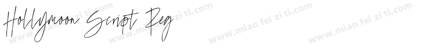 Hollymoon Script Reg字体转换